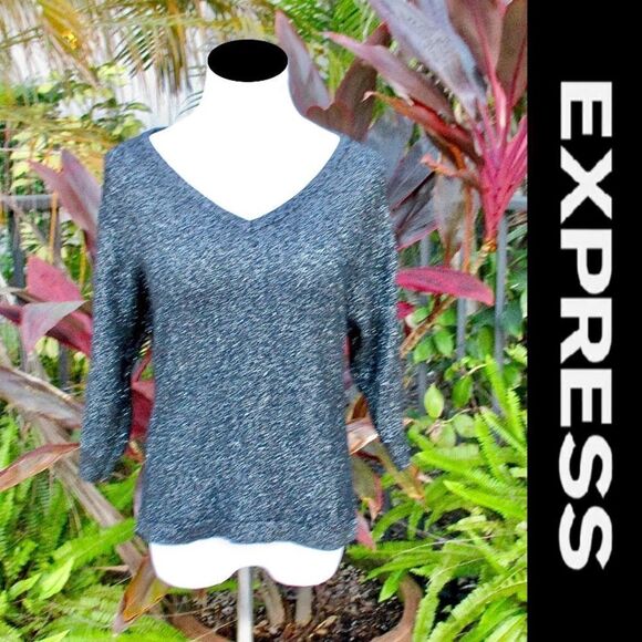Express Sweaters - Express Zippered Hi-Low Sweater